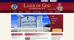 Desktop Screenshot of elementary.lambofgodlv.com