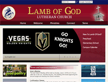 Tablet Screenshot of church.lambofgodlv.com